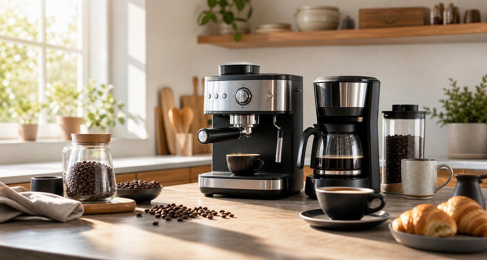 Kaffemaskin og espressomaskin: komplett guide for kjøp i Norge