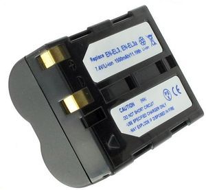 Batteri til EN-EL3 erstatningsbatteri