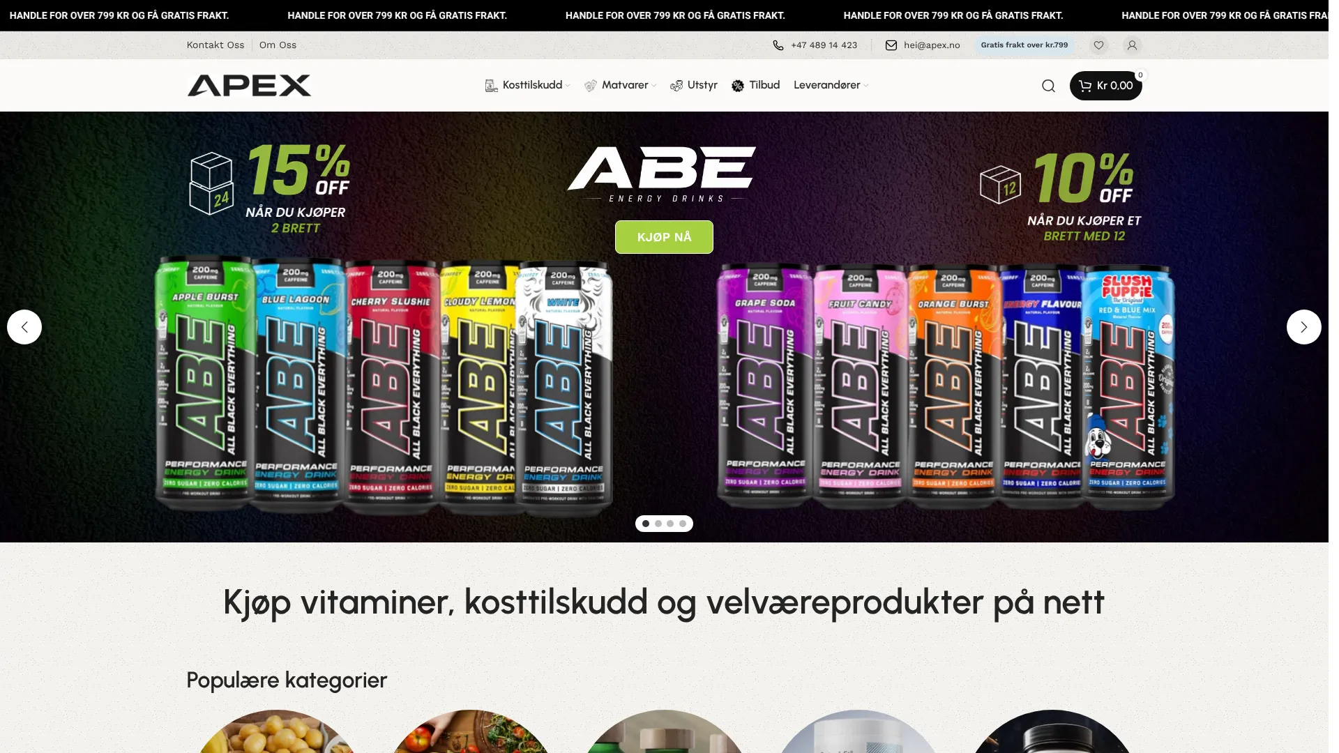 Skjermbilde fra Apex