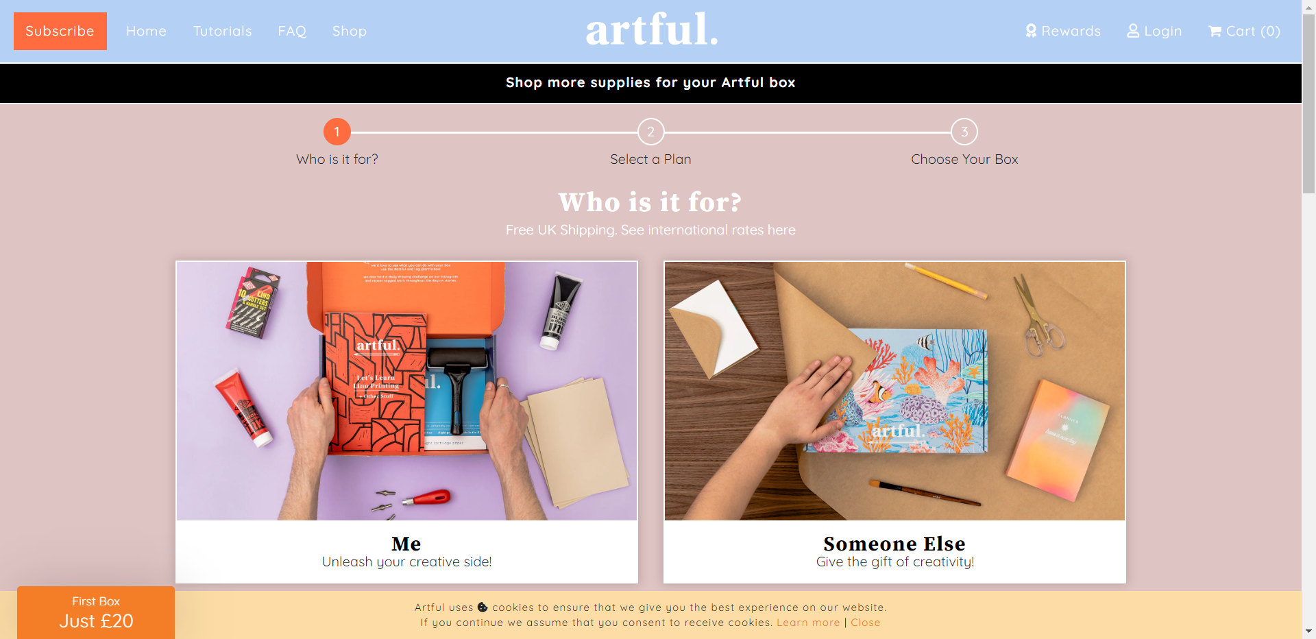Skjermbilde fra ArtfulUk