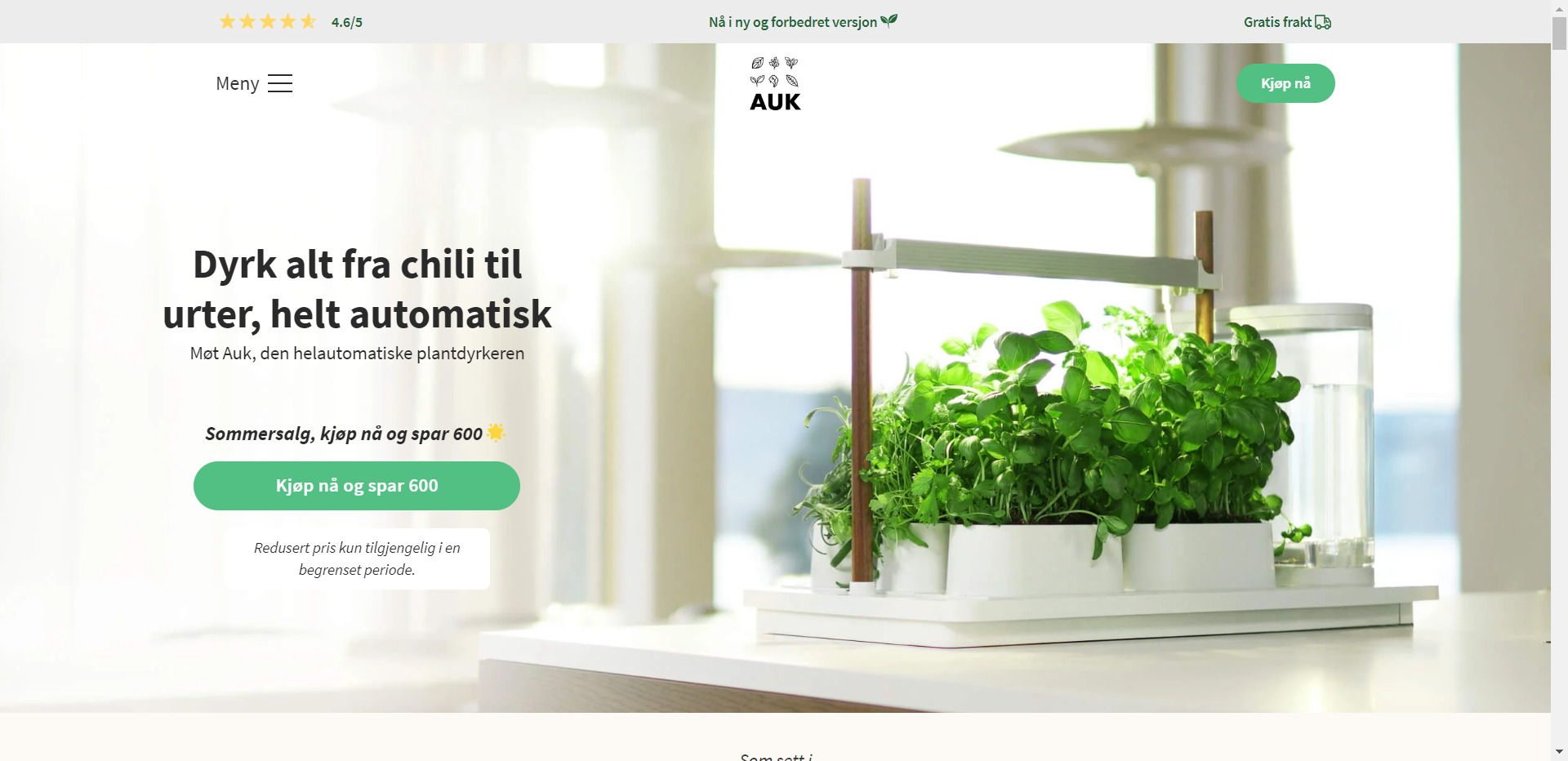 Skjermbilde fra Auk.eco