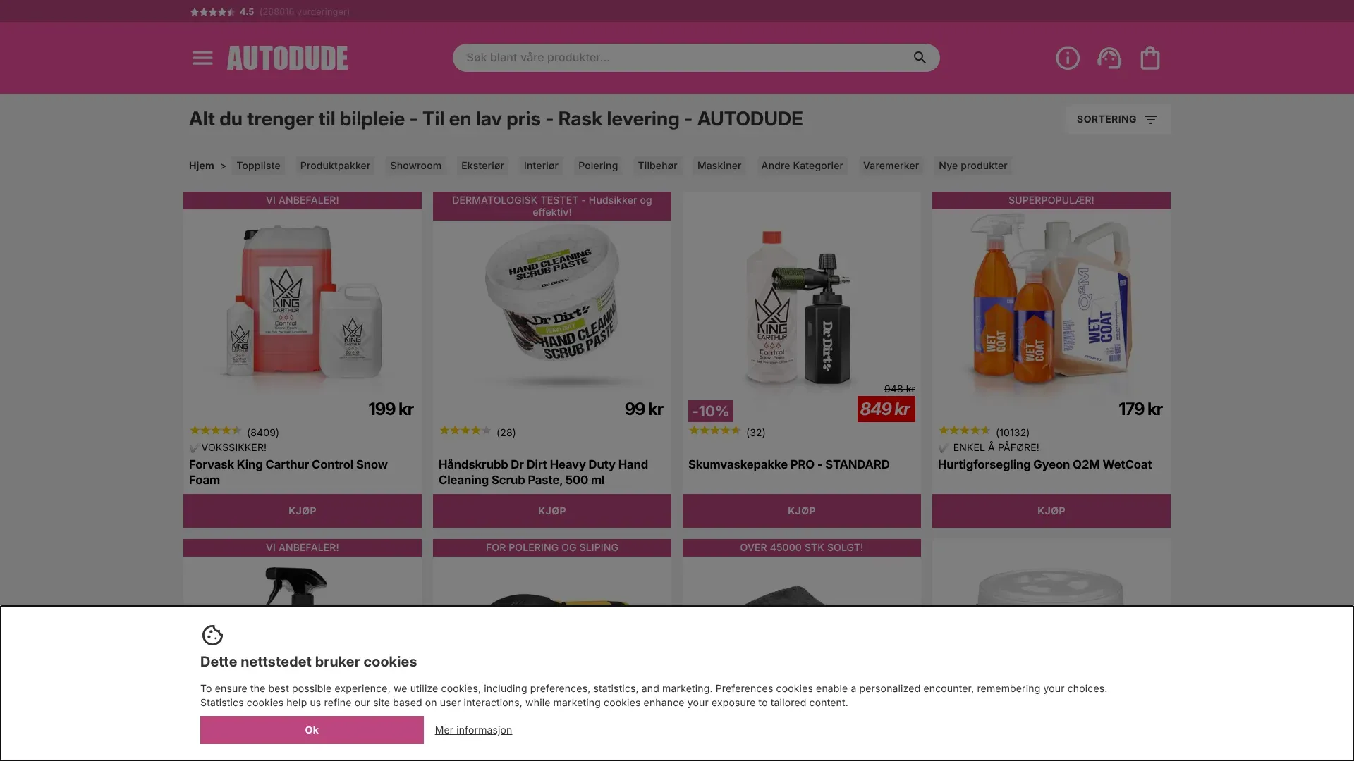Skjermbilde fra Autodude