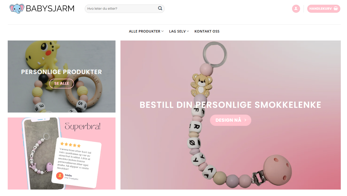 Skjermbilde fra Babysjarm