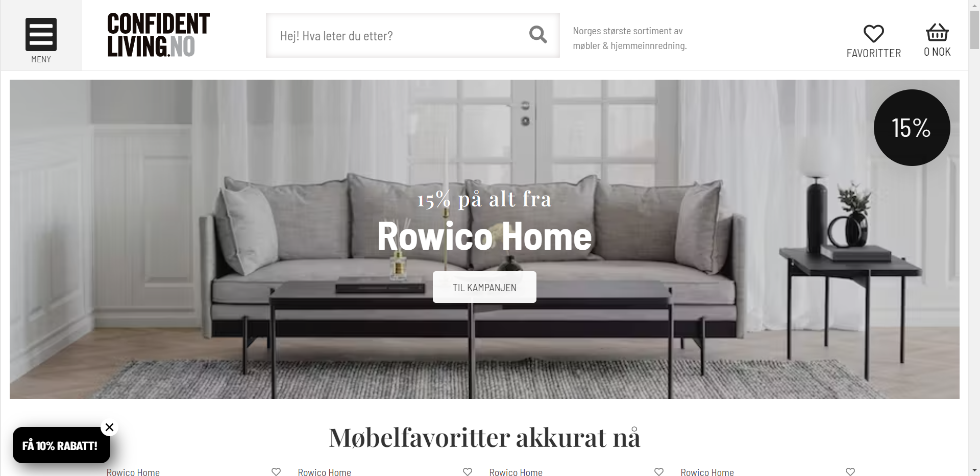 Skjermbilde fra Confidentliving