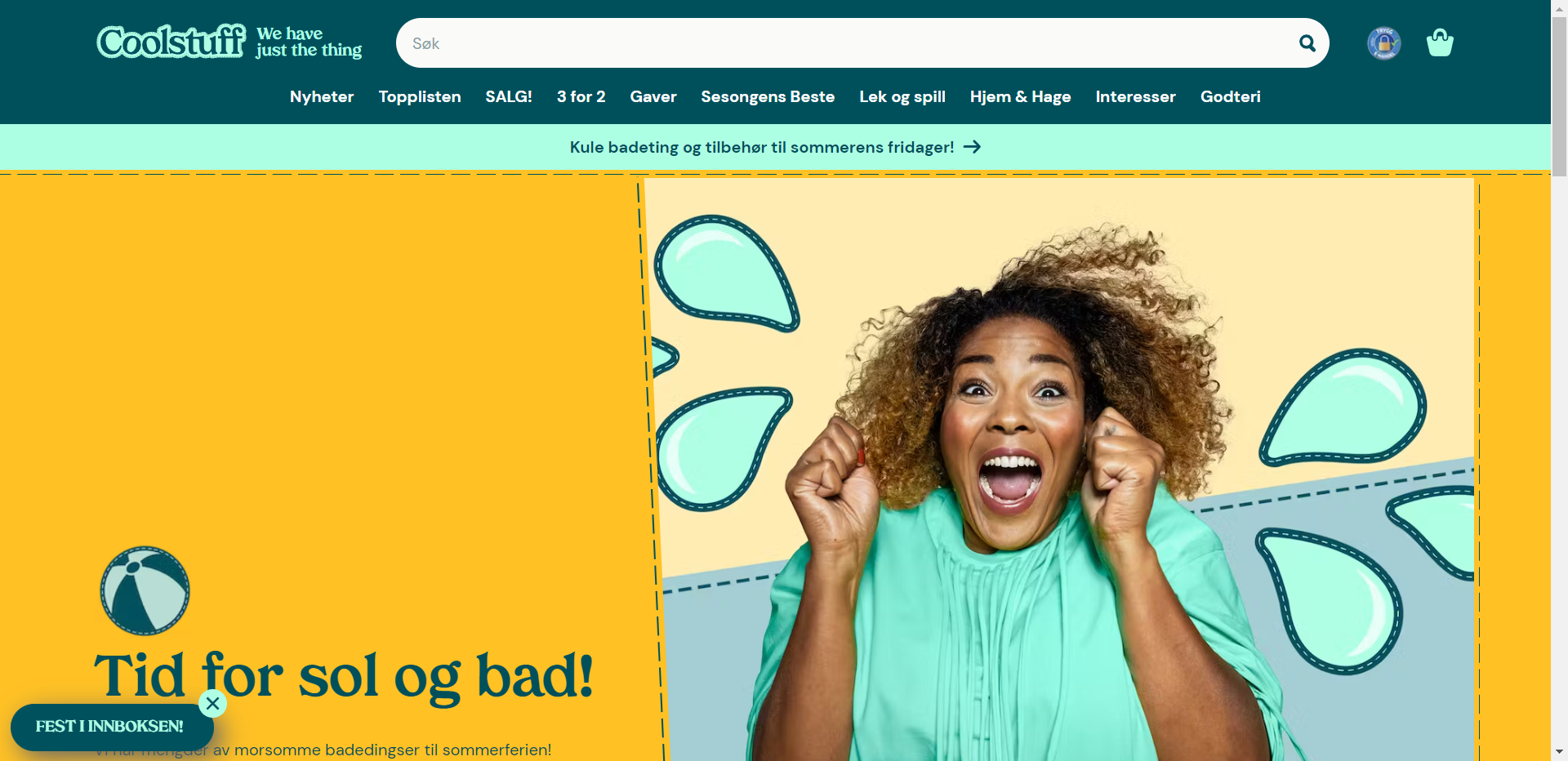 Skjermbilde fra Coolstuff