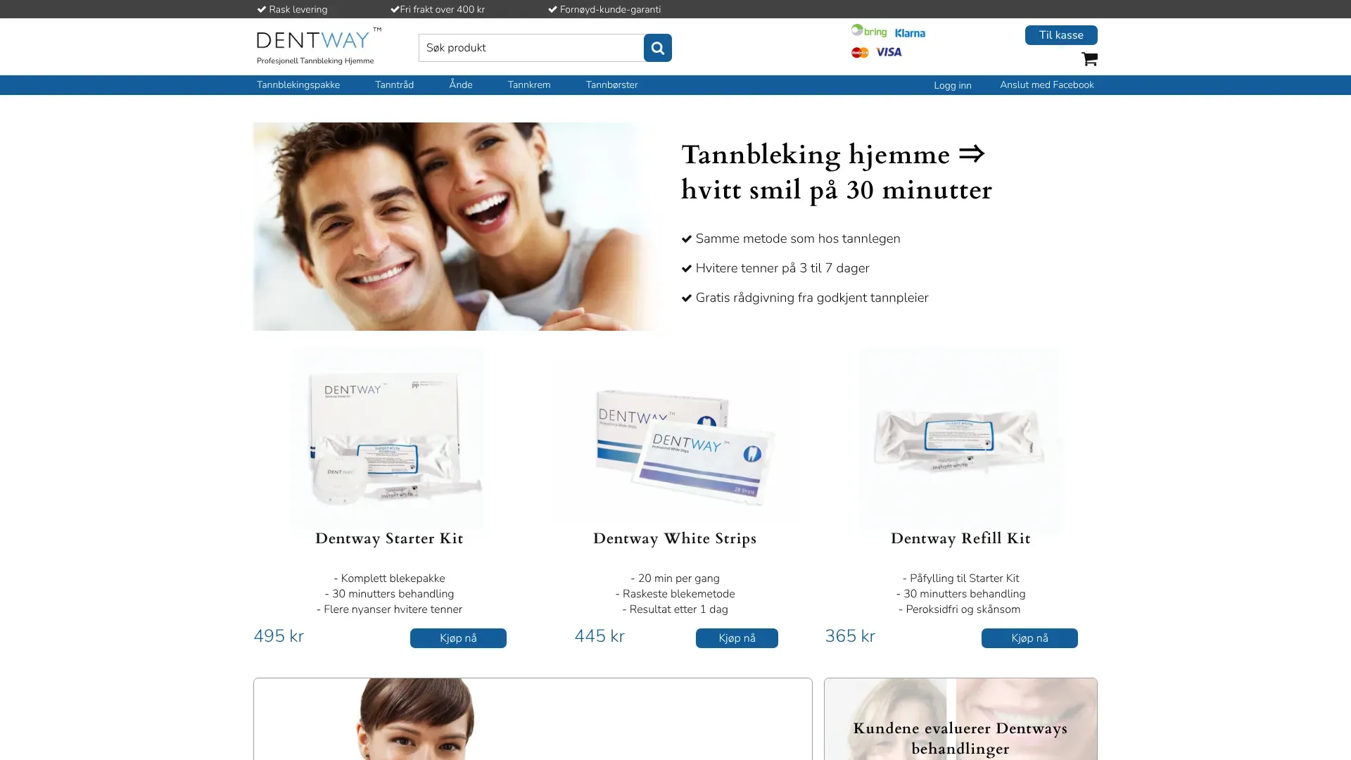 Skjermbilde fra Dentway