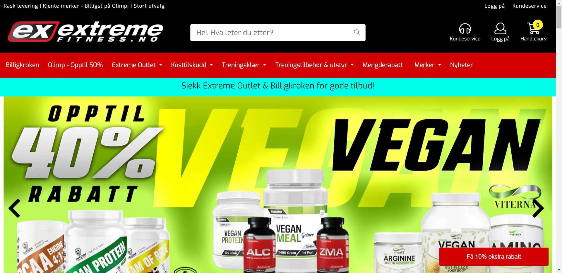 Skjermbilde fra Extreme Fitness