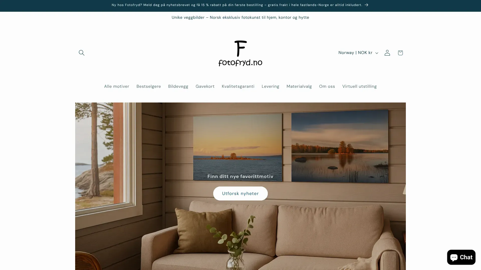 Skjermbilde fra Fotofryd