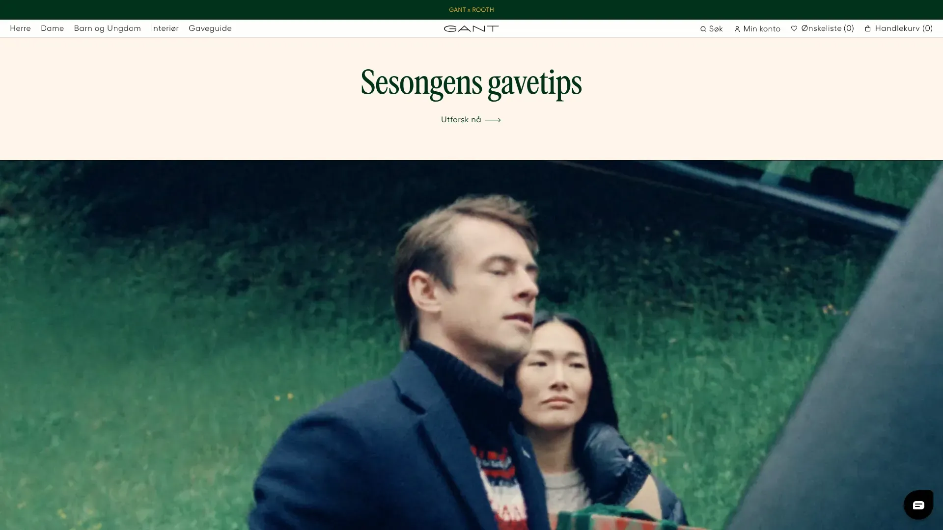 Skjermbilde fra Gant