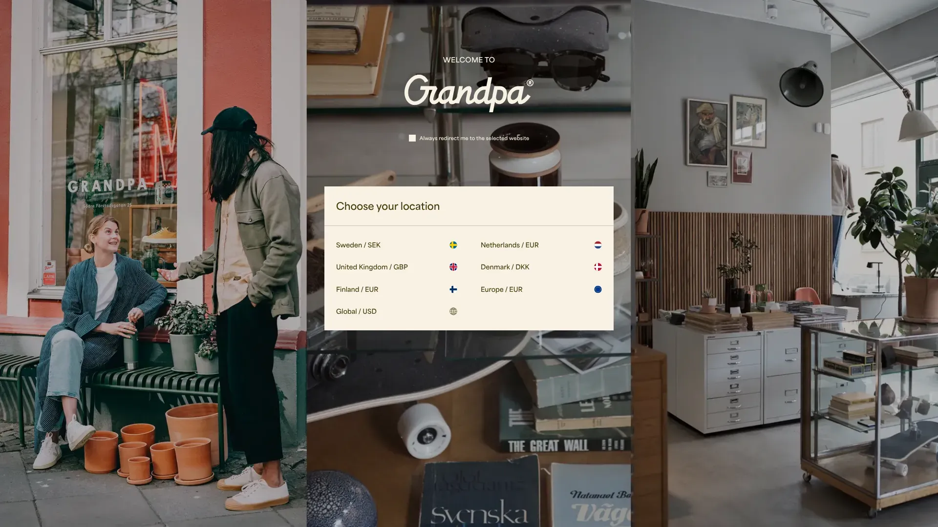 Skjermbilde fra Grandpa Store