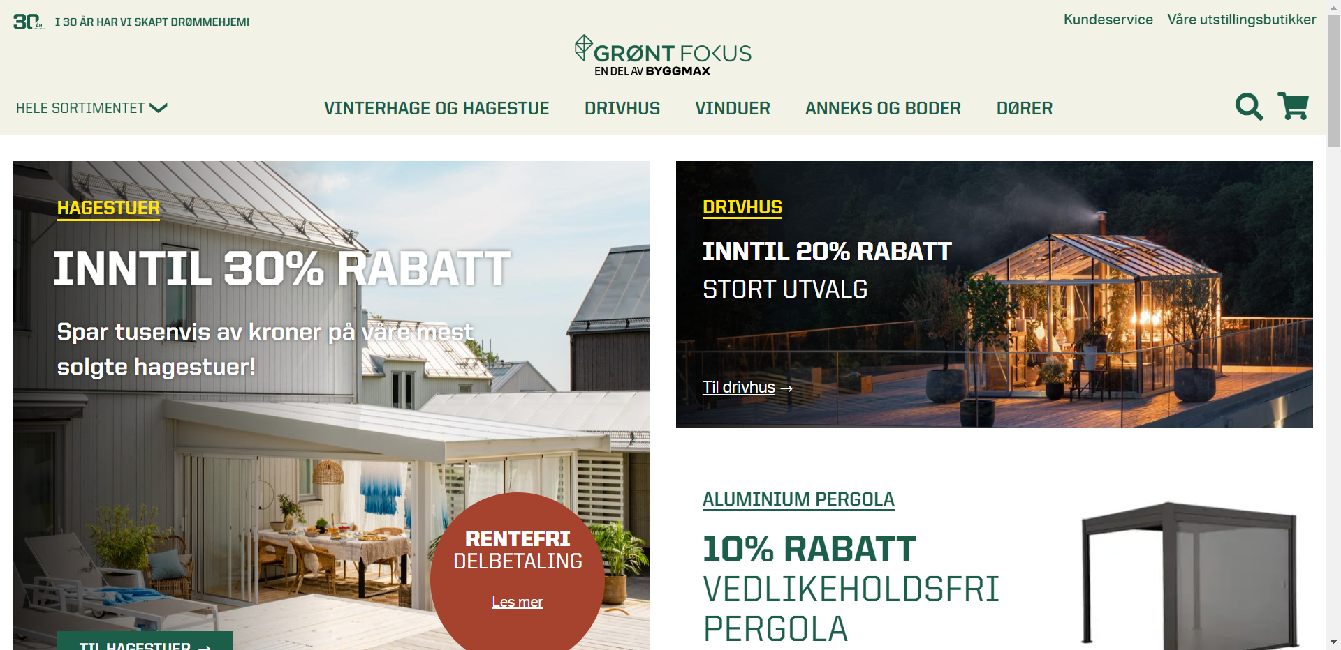 Skjermbilde fra Grønt Fokus