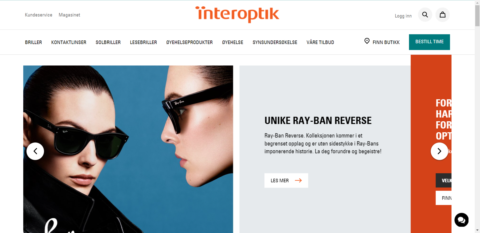 Skjermbilde fra Interoptik