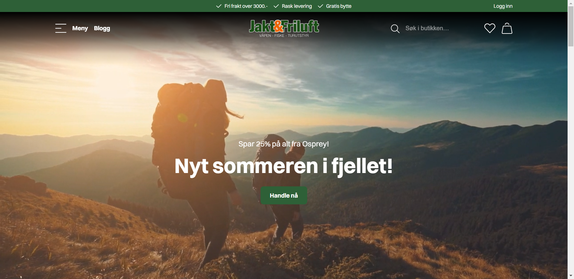Skjermbilde fra Jakt og friluft