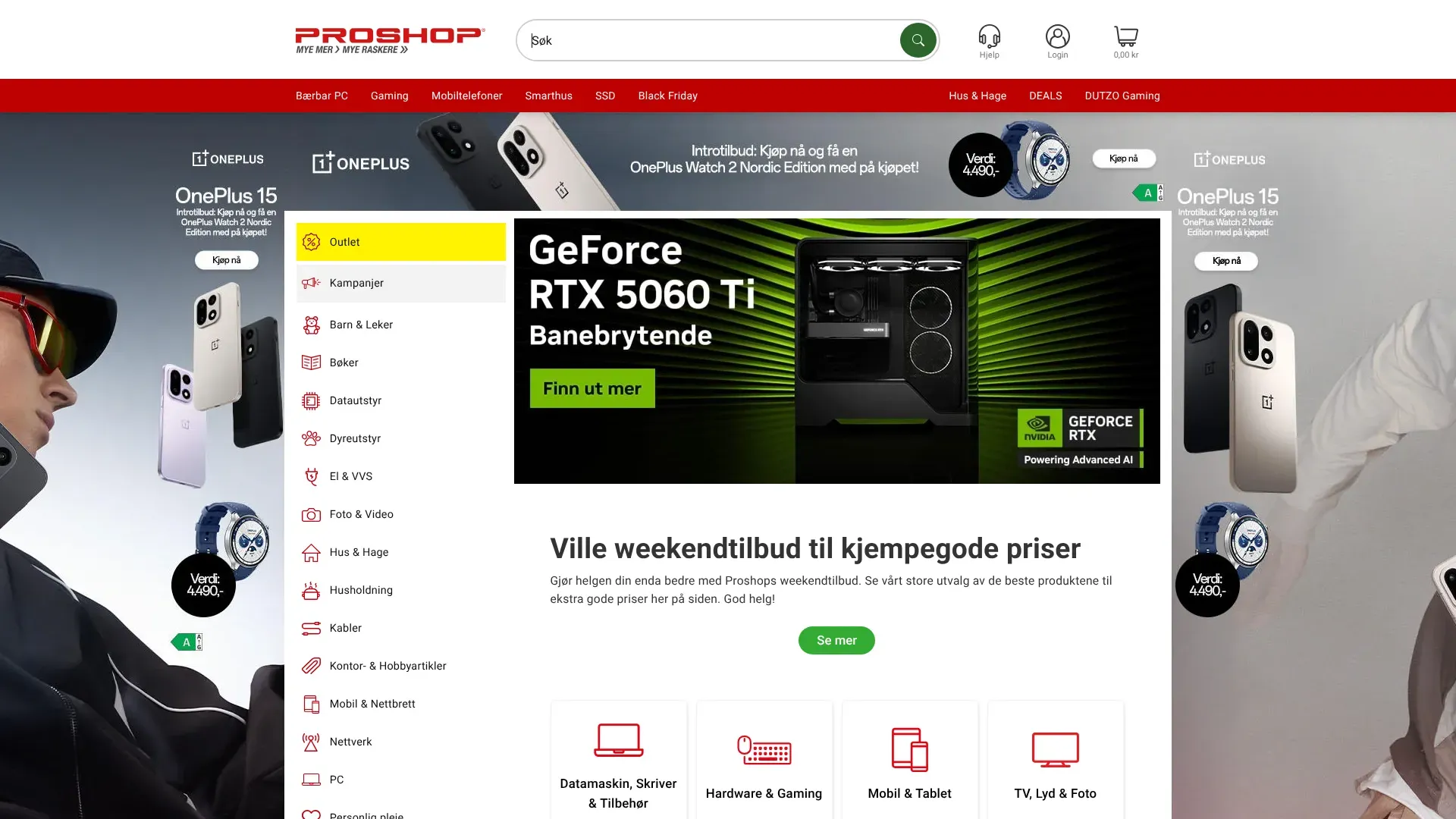 Skjermbilde fra Proshop