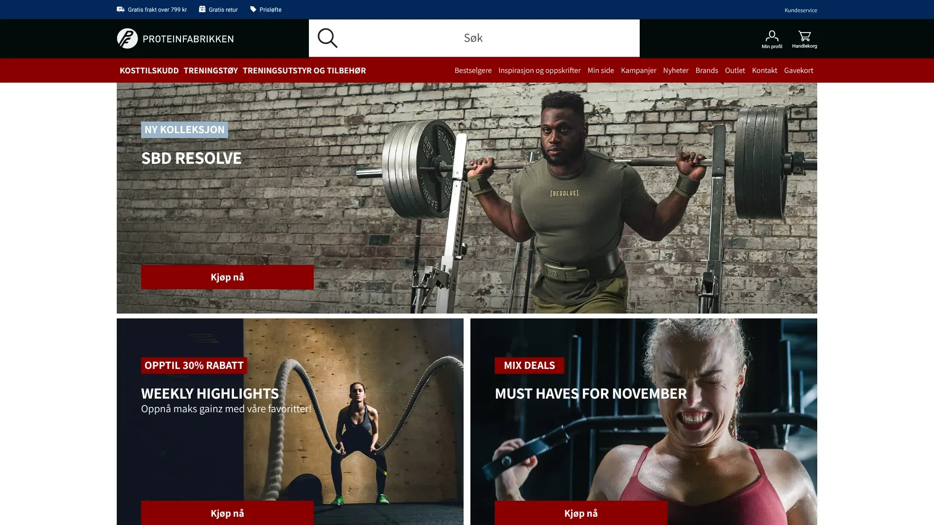 Skjermbilde fra Proteinfabrikken