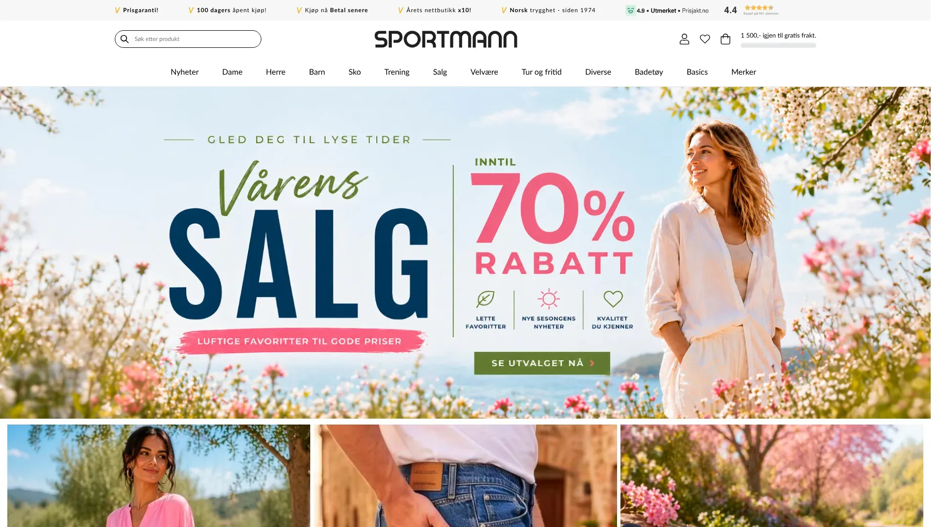 Skjermbilde fra Sportmann