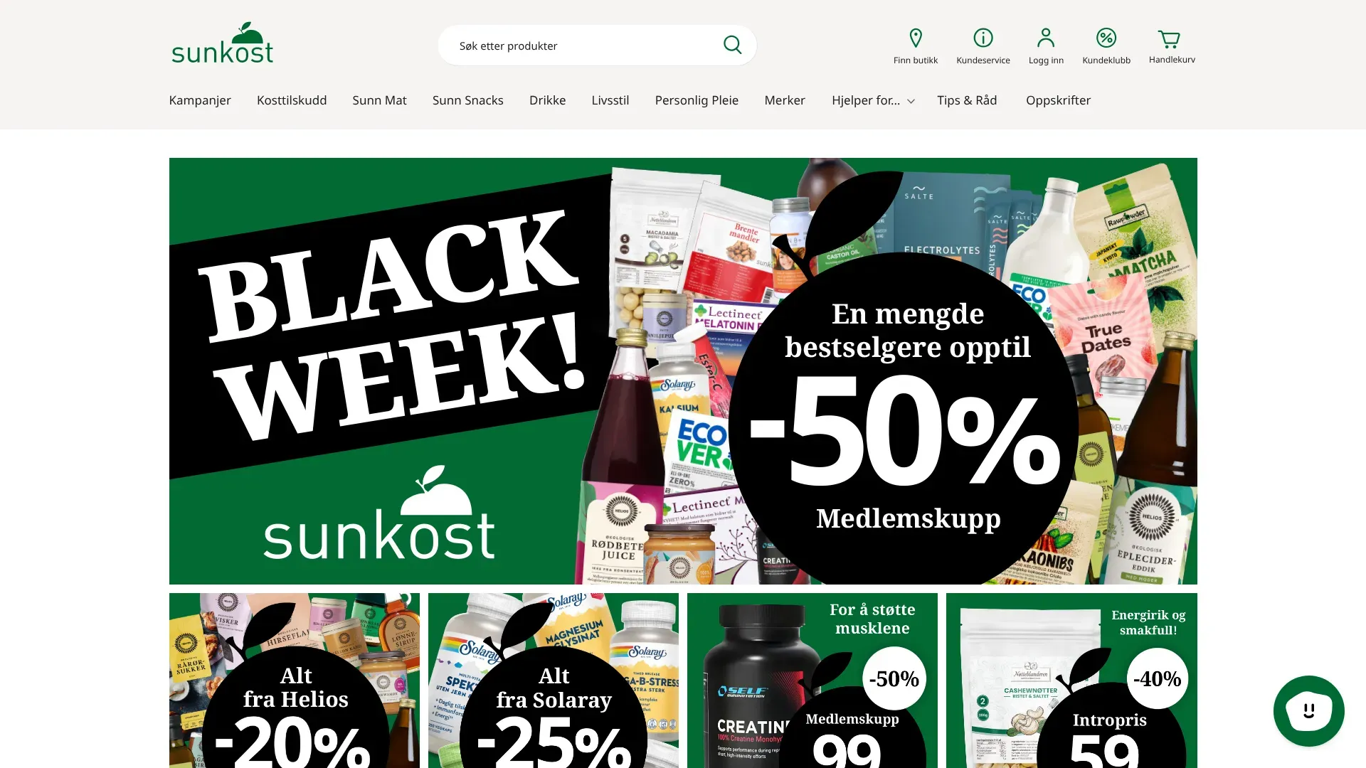 Skjermbilde fra Sunkost